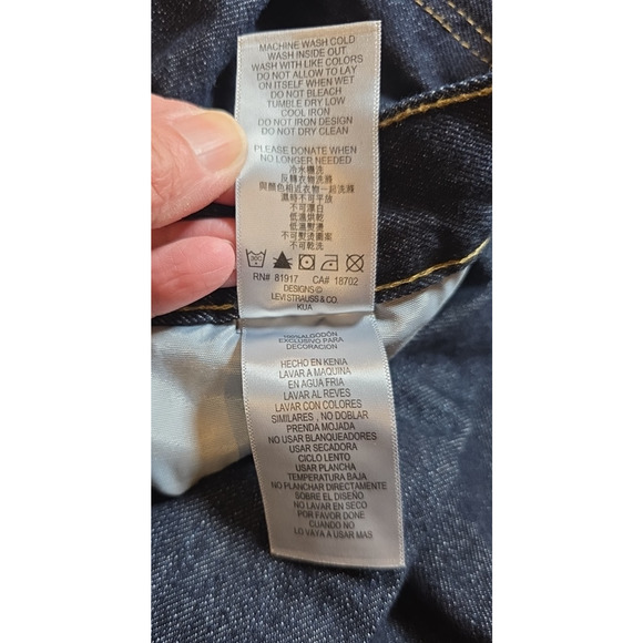 Levi’s 505 Women’s Jeans Size 16 Blue Regular Straight Leg Denim NWT Classic Fit - Picture 10 of 11